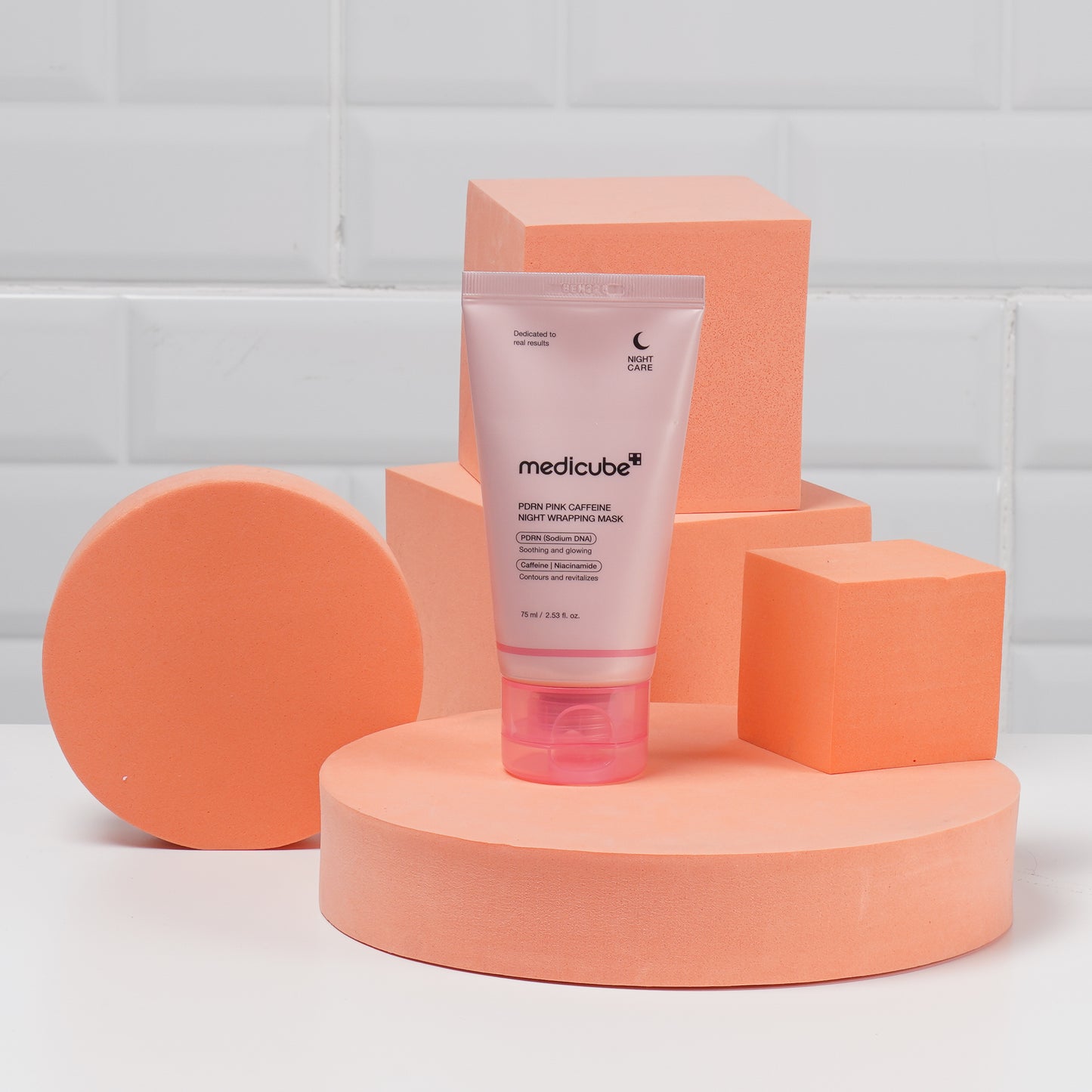 MEDICUBE: PDRN PINK CAFFEINE NIGHT WRAPPING MASK