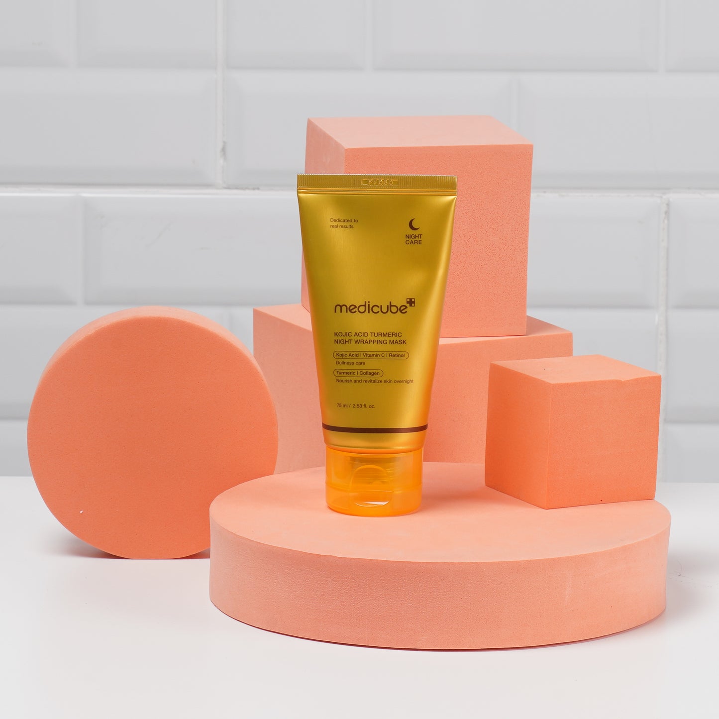 MEDICUBE: KOJIC ACID TURMERIC NIGHT WRAPPING MASK
