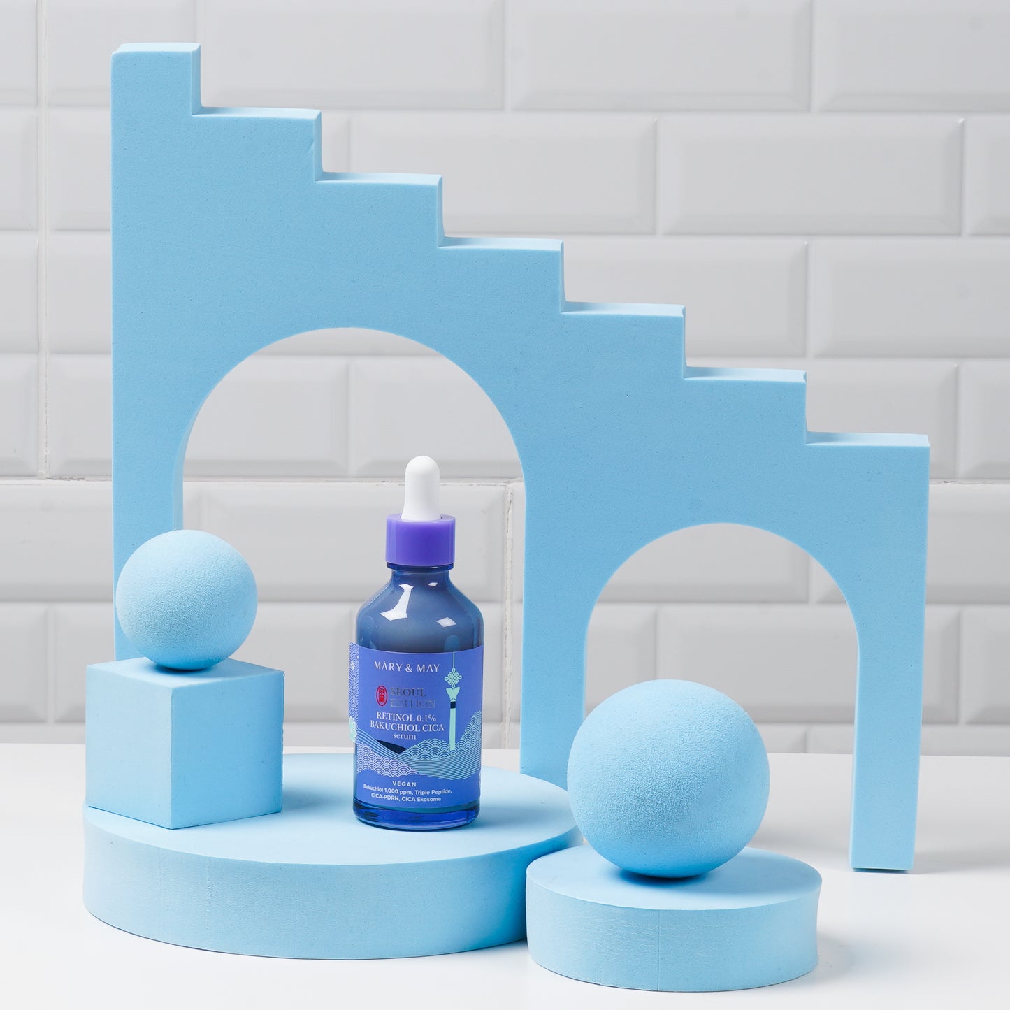 MARY & MAY: RETINOL 0.1% BAKUCHIOL CICA SERUM