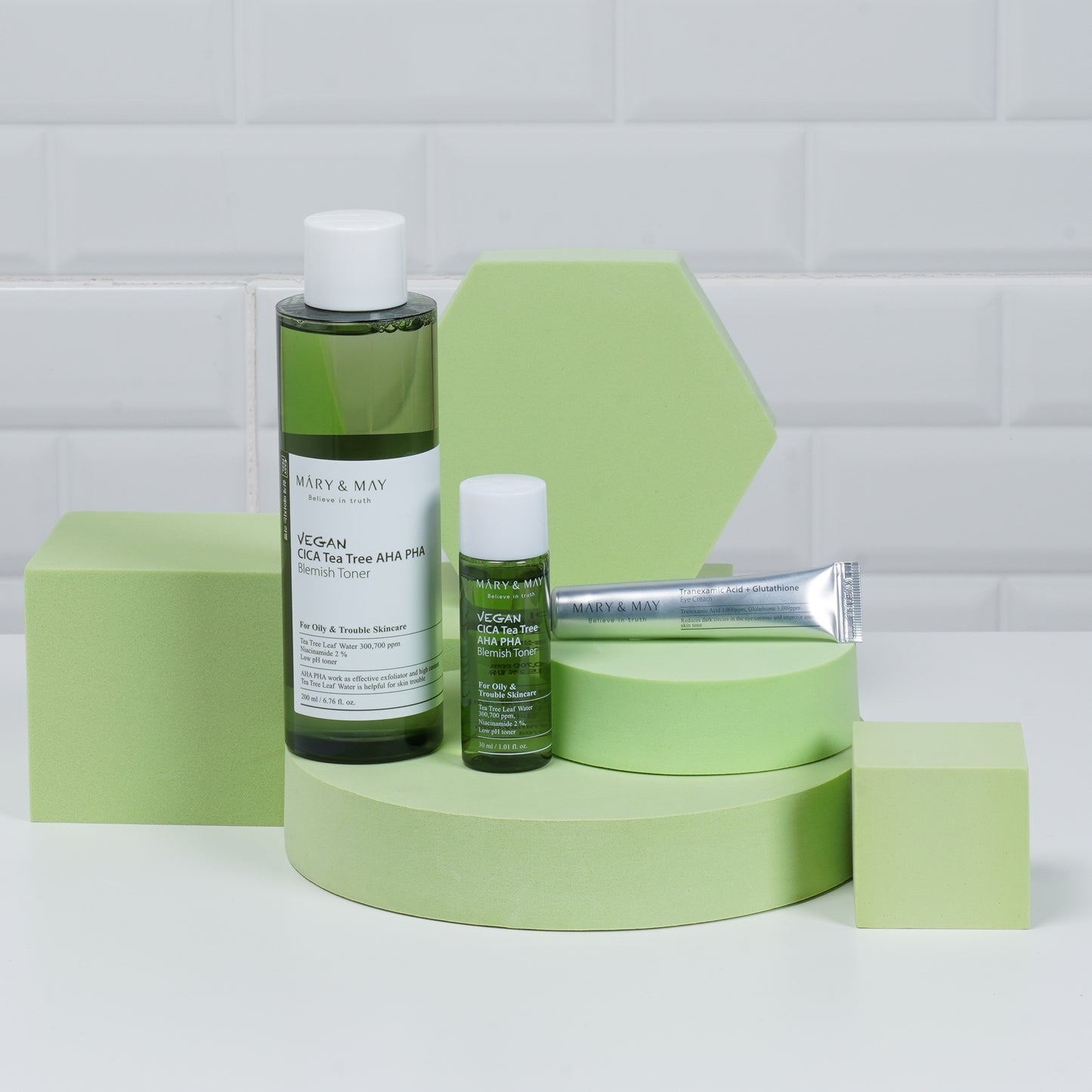 MARY&MAY: VEGAN CICA TEATREE TONER SPECIAL SET