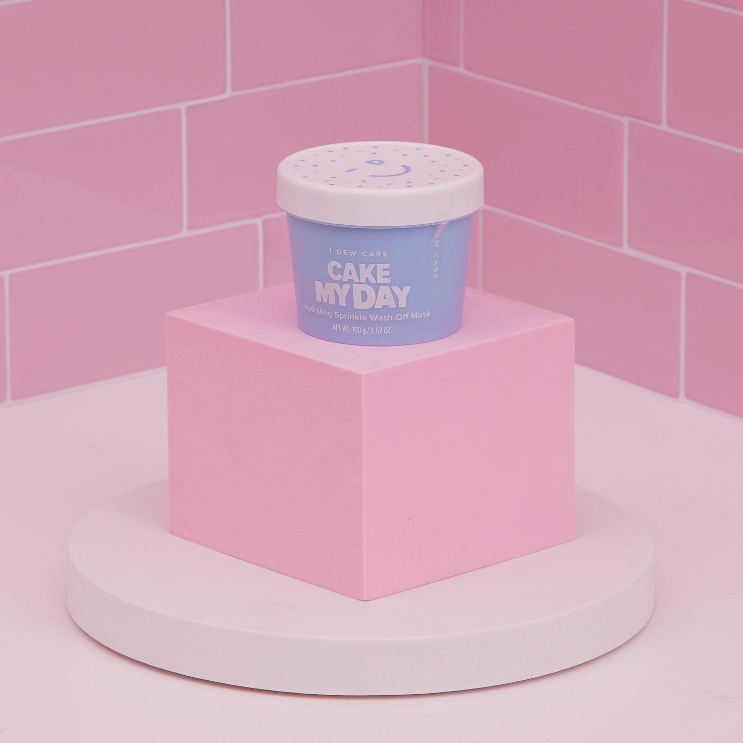 I Dew Care Wash-Off Face Mask - Cake My Day Mini | Hydrating, Refreshing  for Dry Skin with Hyaluronic Acid 0.35 oz.